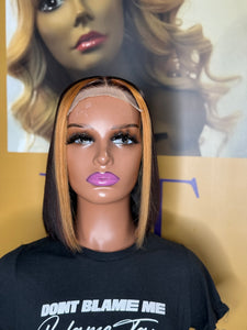 Basic Bleached Frame Bob