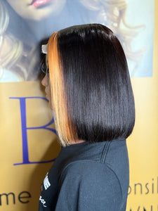 Basic Bleached Frame Bob