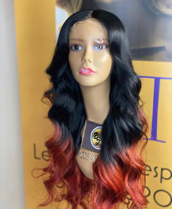 Blamed Ombré (blu, violet, red, honey blnd,& green)