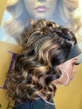 Load image into Gallery viewer, 14” Streaked Headband wig (pre-order)
